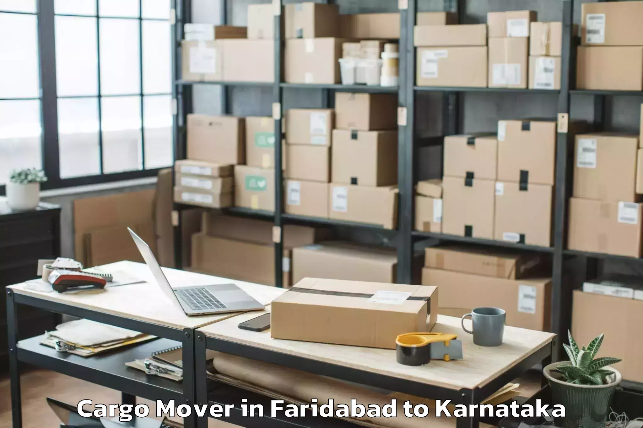 Book Faridabad to Mantri Square Mall Cargo Mover